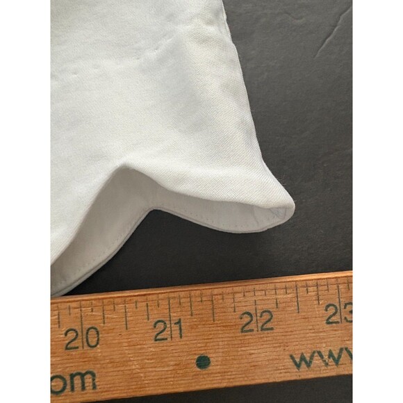 J. McLaughlin Cameron A-Line Skirt Size 10 White Scalloped Hem Nautical Coastal - Picture 12 of 12